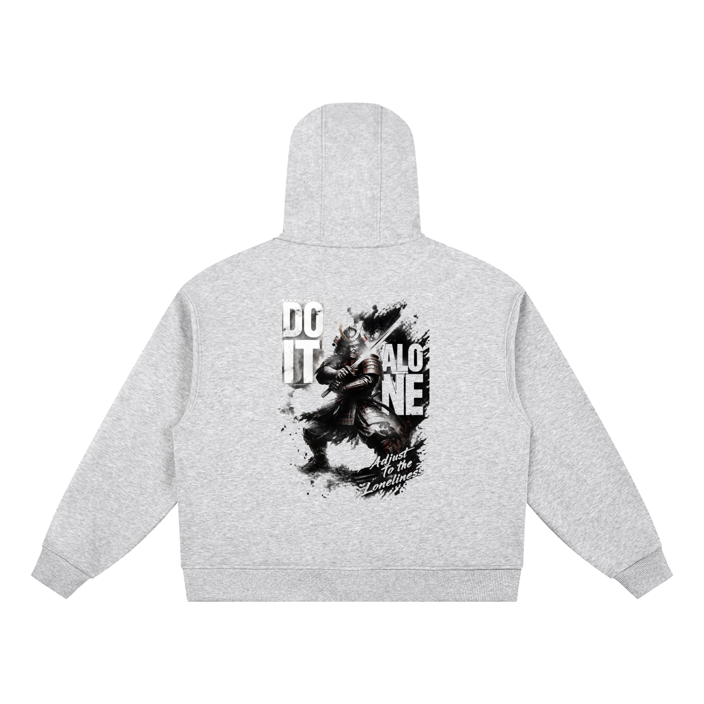 Boxy Button Placket Hoodie