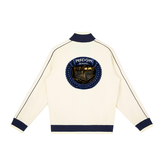 Color Block Raglan Sleeve Zip Track Jacket