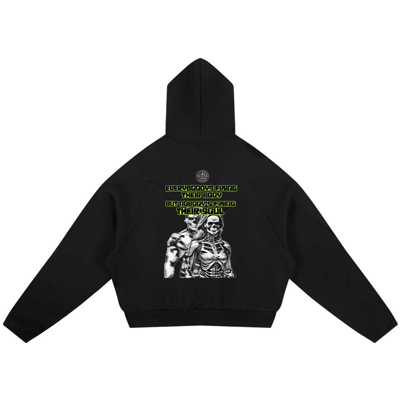Curved Panel Raglan Hoodie