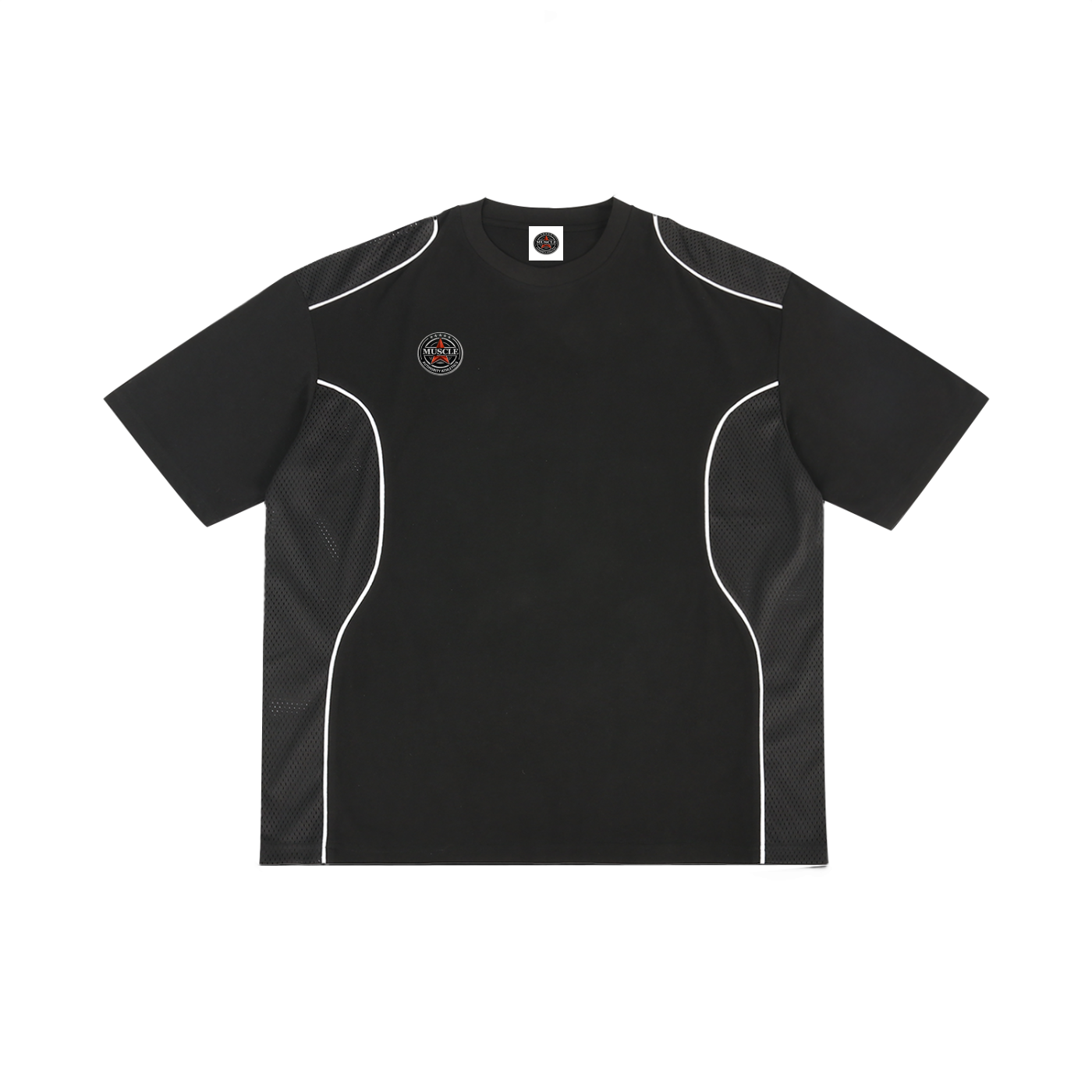 Contrast Piped Panel T-Shirt