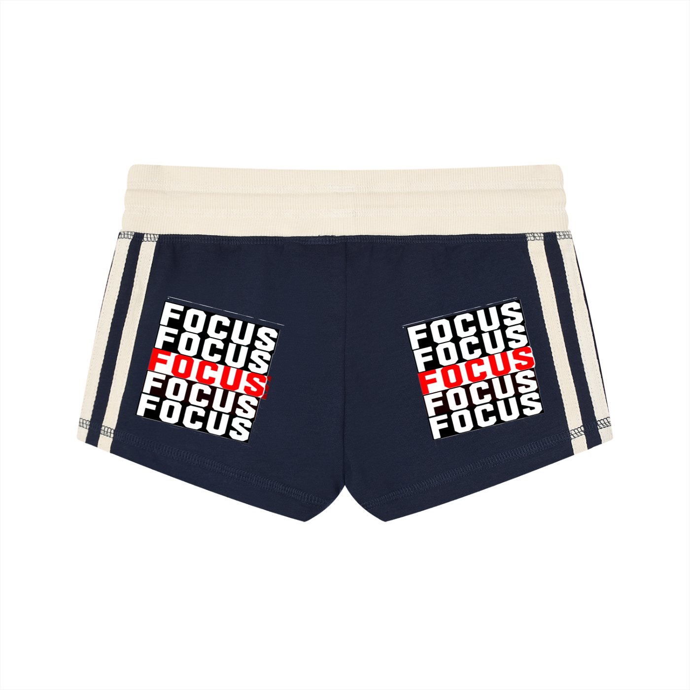 Women's Contrast Stripe Track Shorts