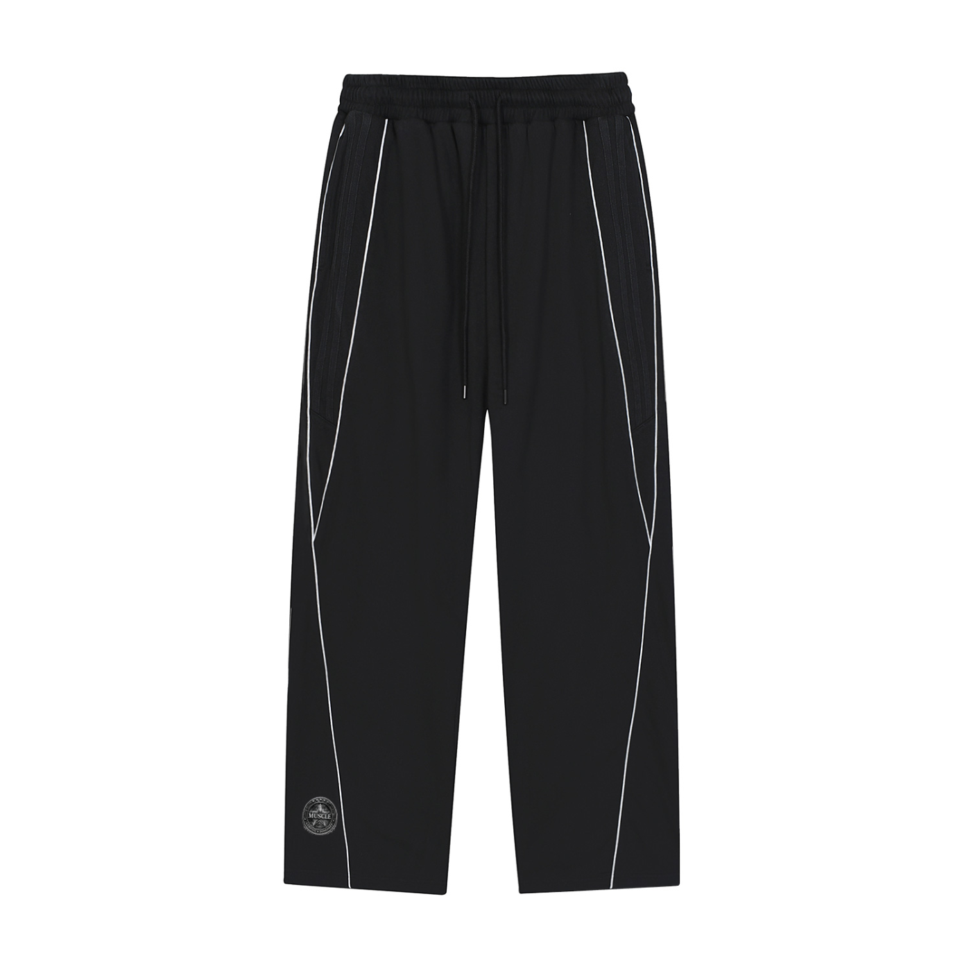 Reflection Striped Straight-Leg Sweatpants