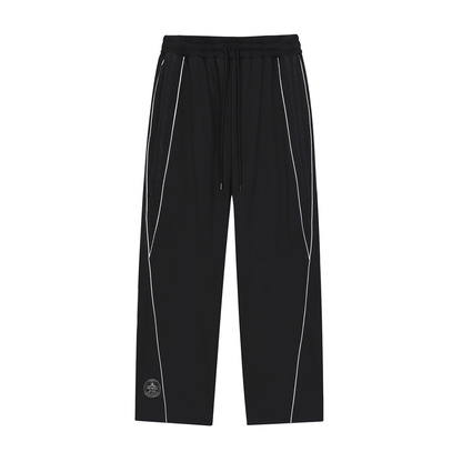 Reflection Striped Straight-Leg Sweatpants