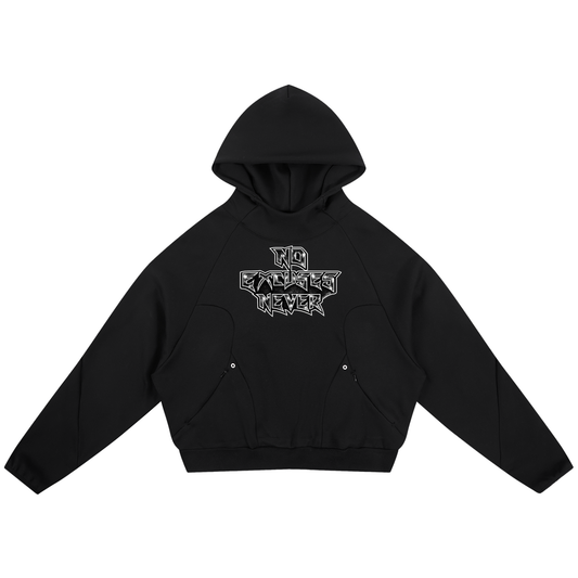 Curved Panel Raglan Hoodie