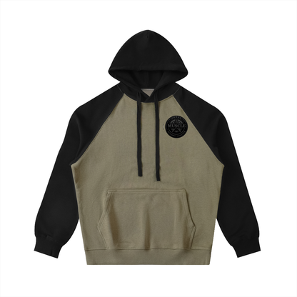Color-Block Raglan Sleeve Hoodie
