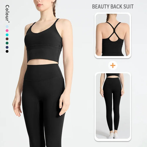 2 Piece Yoga Clothes Women's Tracksuit Athletic Wear Pilates Fitness Suit Gym Workout Push Up Clothes Sports Suit👚👍️