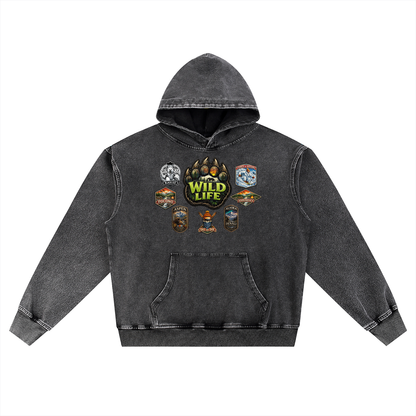 Snow Wash Oversized Hoodie