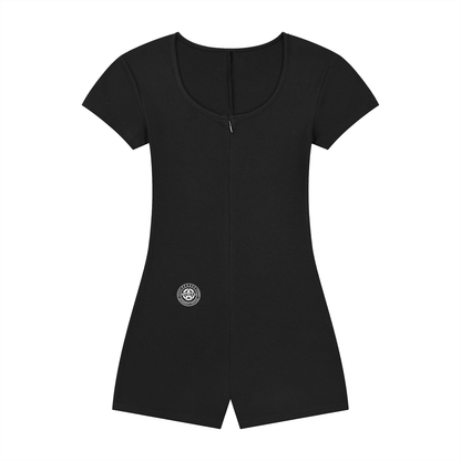 Women's Dual-Function Cape Tie-Waist Romper