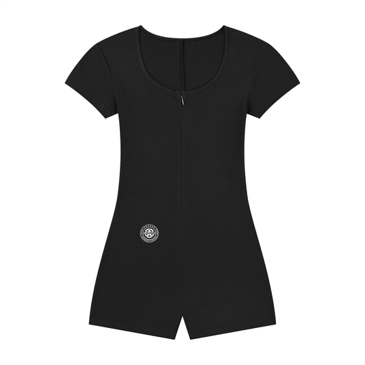 Women's Dual-Function Cape Tie-Waist Romper