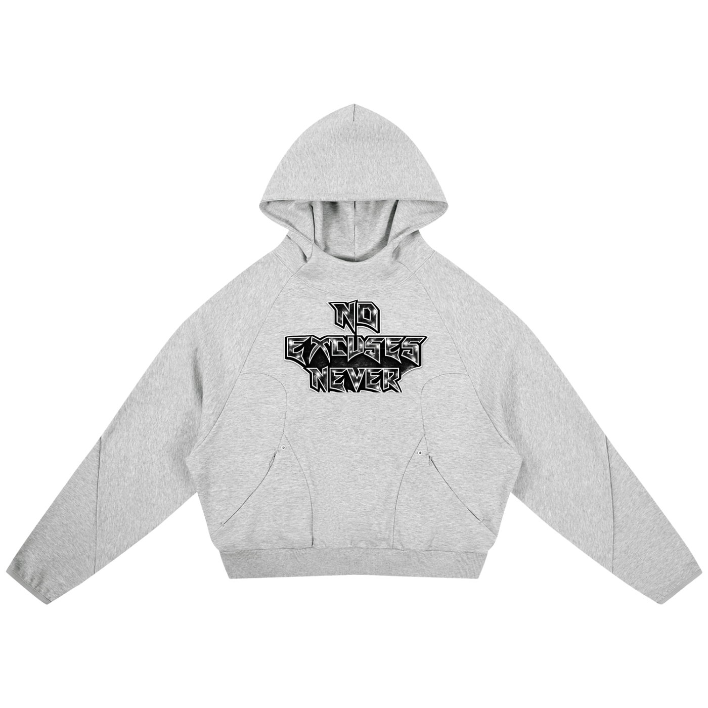 Curved Panel Raglan Hoodie