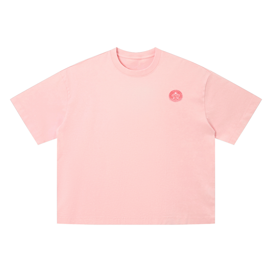 PinkUnisex Vintage Wash Boxy T-Shirt