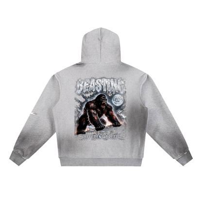 Sun Fade Frayed Fleece Hoodie