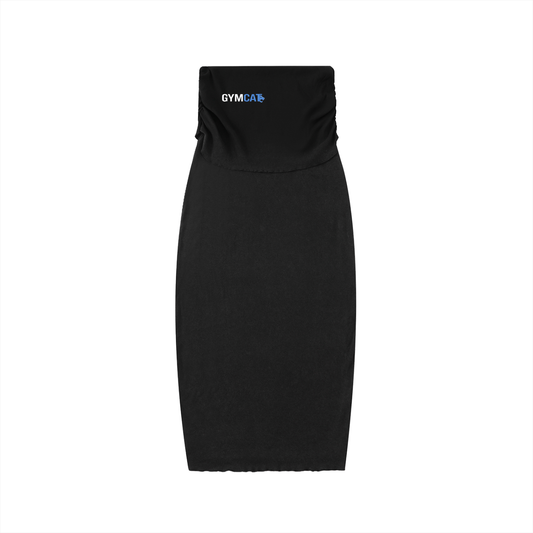 Dyed Washed Straight Hip-Hugging Slim Maxi Skirt