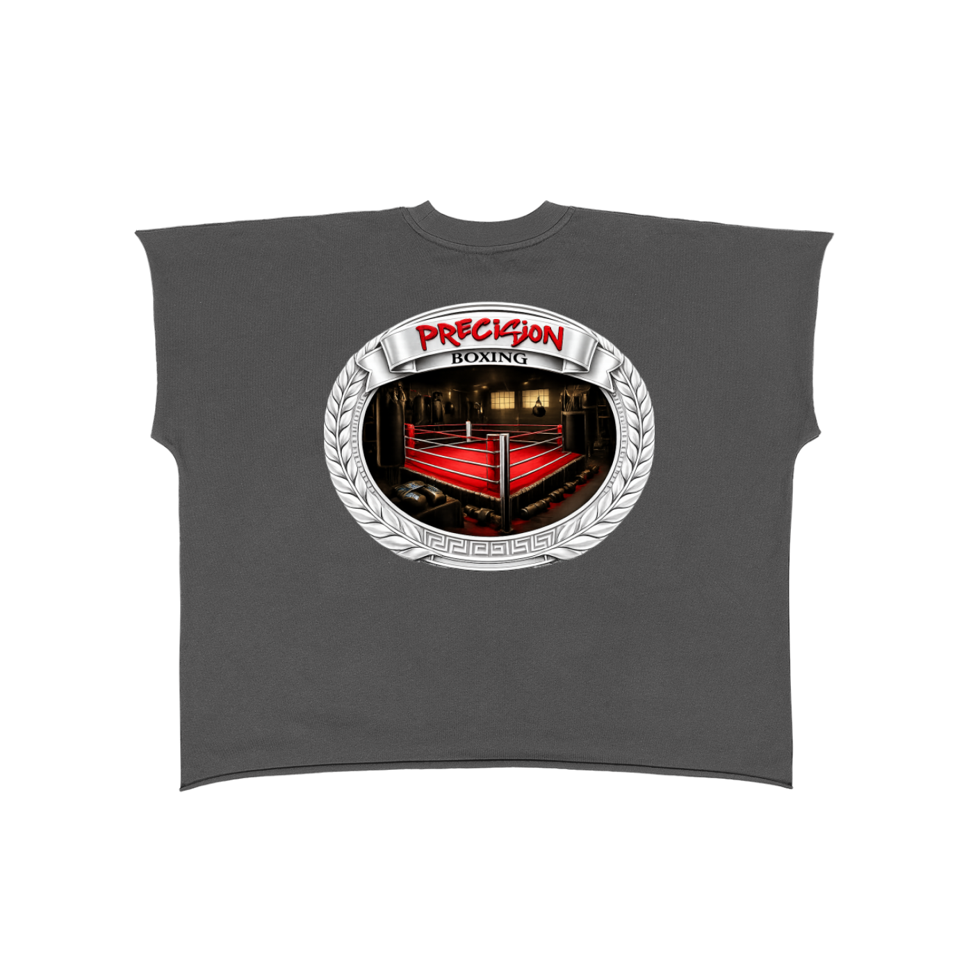 Raw Edge Boxy Non-Shrink T-Shirt