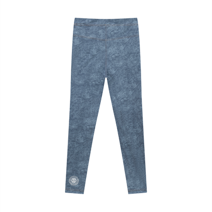 Women's Faux Denim Zip-Fly Leggings