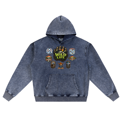 Snow Wash Oversized Hoodie