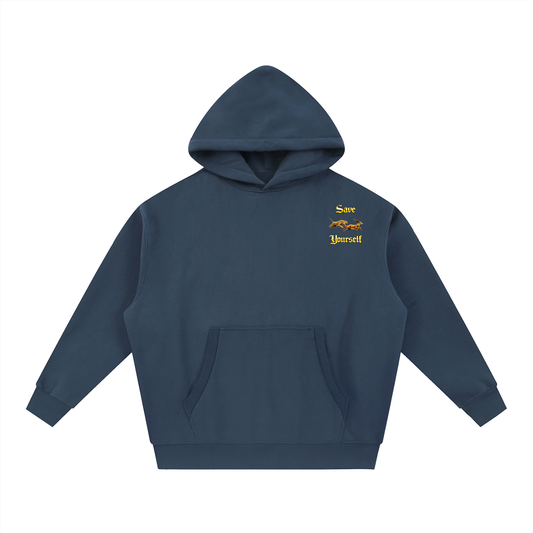 Essential Oversized Boxy Fit Fleece Hoodie