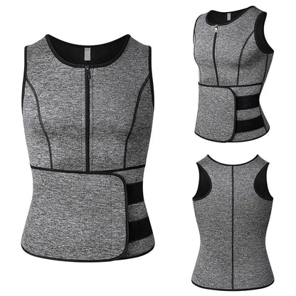 Men  Slimming Compression Body Shaper Waist Trainer Vest
