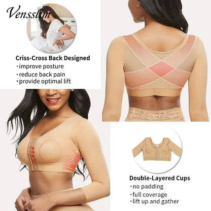 Women Arm Shapers Daily Body Shaper Long Sleeves