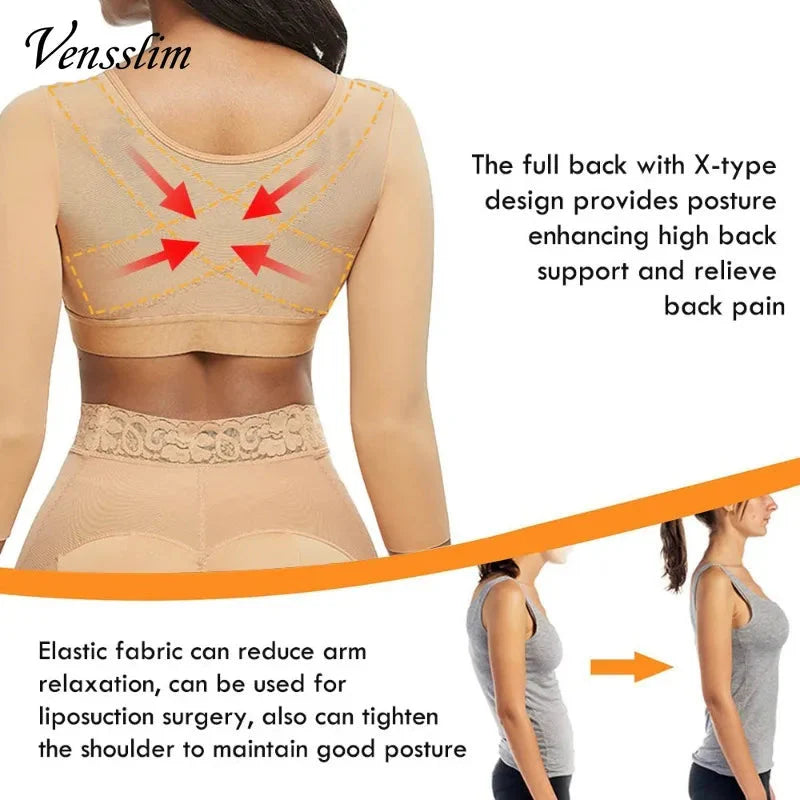 Women Arm Shapers Daily Body Shaper Long Sleeves