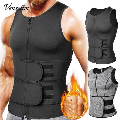 Men  Slimming Compression Body Shaper Waist Trainer Vest