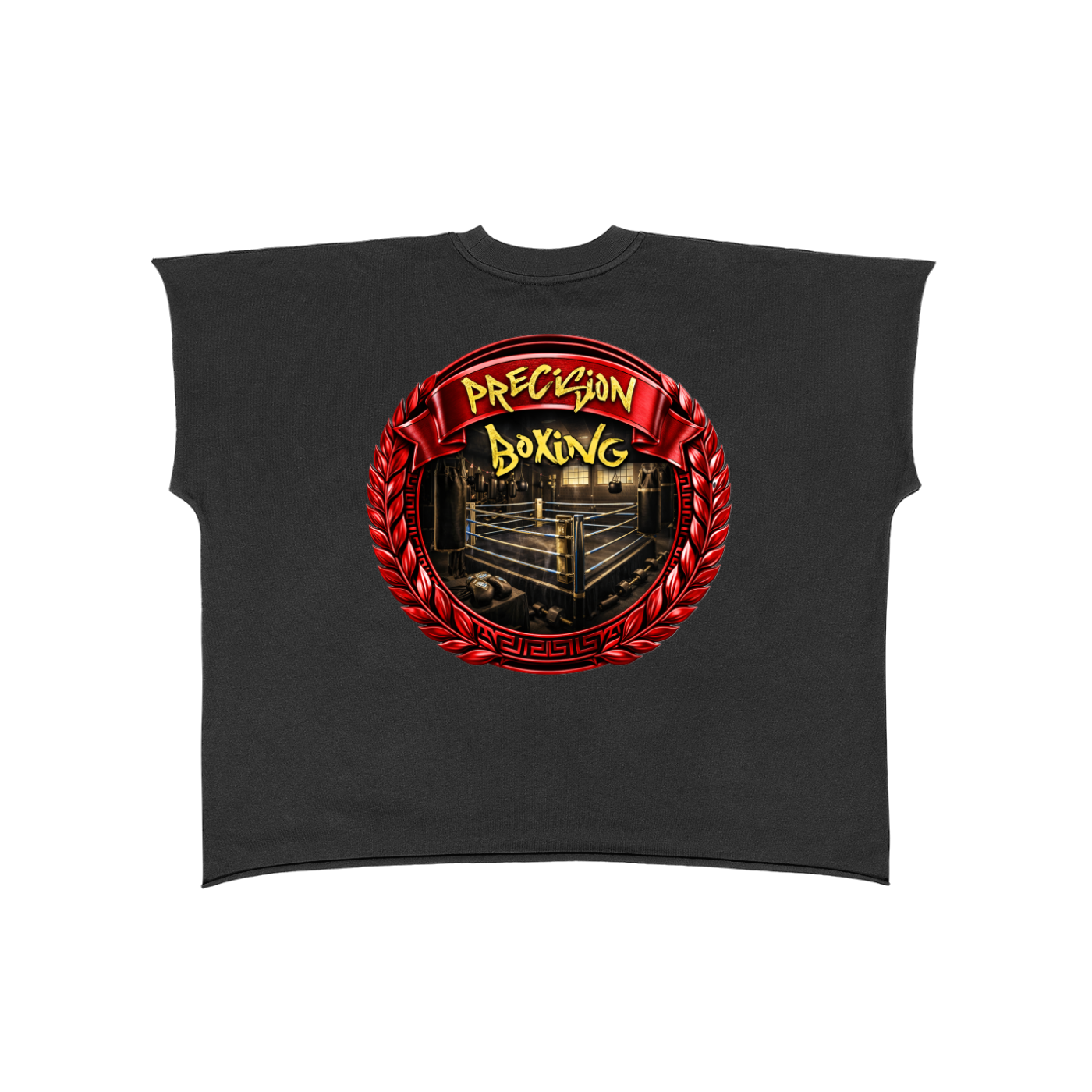 Raw Edge Boxy Non-Shrink T-Shirt