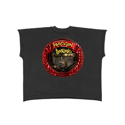 Raw Edge Boxy Non-Shrink T-Shirt