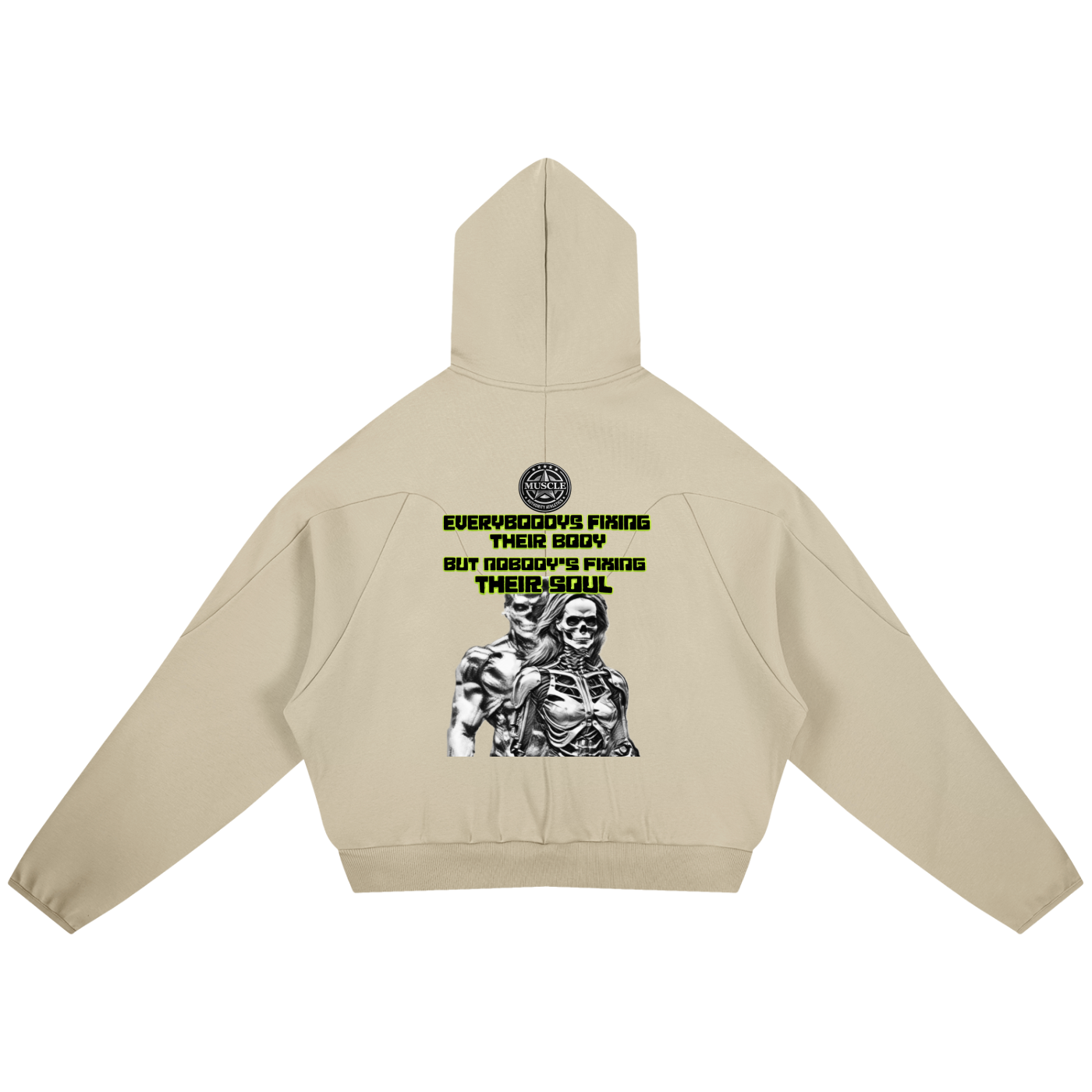 Curved Panel Raglan Hoodie