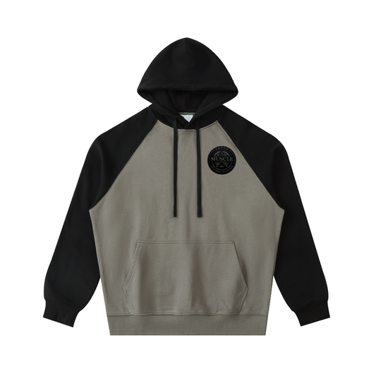 Color-Block Raglan Sleeve Hoodie