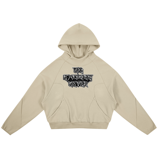 Curved Panel Raglan Hoodie