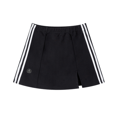 Contrast Side Stripe Slit Skirt