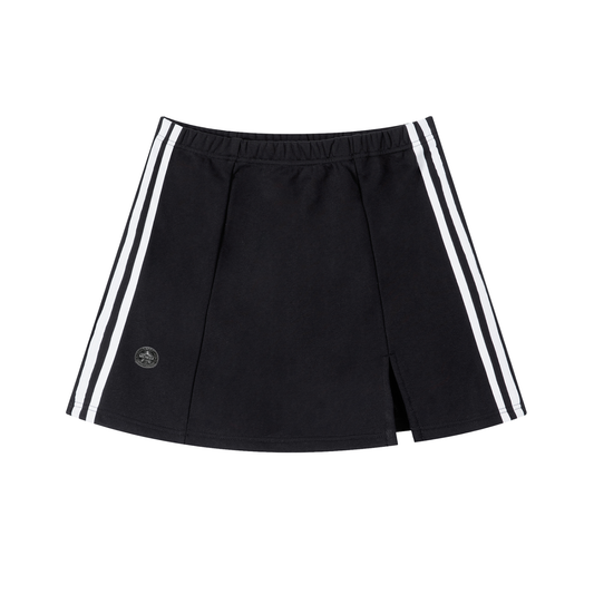 Contrast Side Stripe Slit Skirt