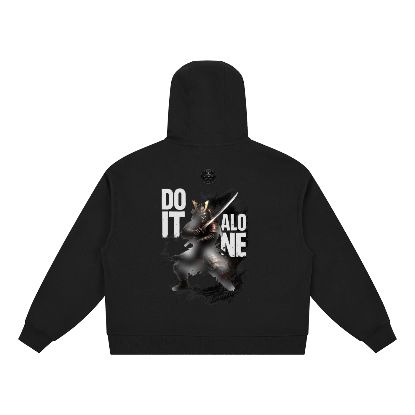 Boxy Button Placket Hoodie
