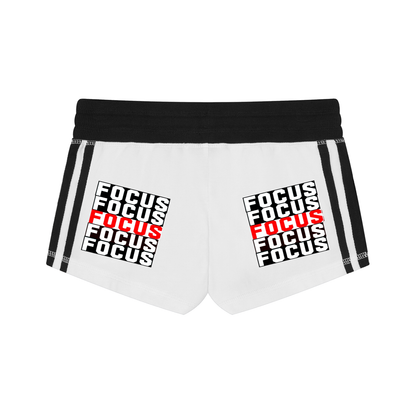Women's Contrast Stripe Track Shorts