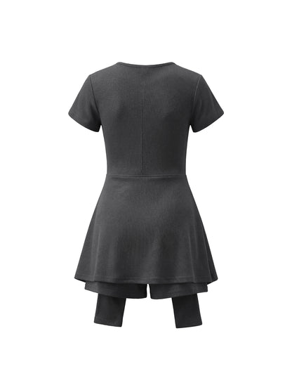 Women's Dual-Function Cape Tie-Waist Romper